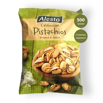 Фисташки Alesto солёные, жареные 500 г