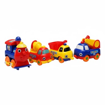 Игрушечный паровоз M 0374 U с вагончиками на магнитах