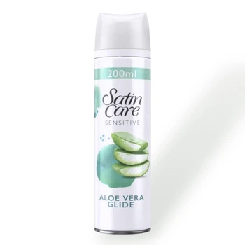 Гель для бритья женский Gillette Satin Care Sensitive из алоэ вера, 200 мл