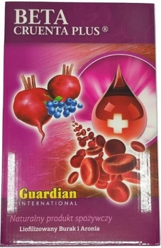 Suplement diety Guardian International Beta Cruenta Plus Liofilizowany burak z aronią 500 g (5904730939065)