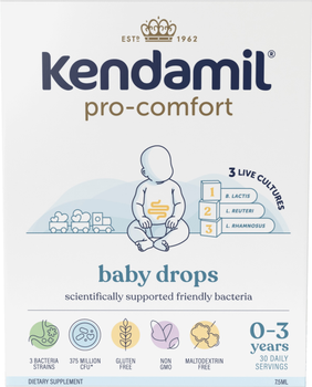 Probiotyk dla dzieci Kendamil Pro Comfort w kroplach 7.5 ml (5056000506191)