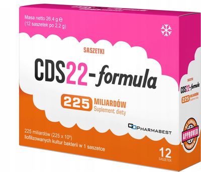 Дієтична добавка Pharmabest CDS22-Formula 225 млрд 12 саше (8055039380076)