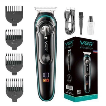 Тример VGR V-974 Green з потужністю 8000 RPM, 4 насадки та LED дисплеєм (46239-V-974 GREEN_1015)