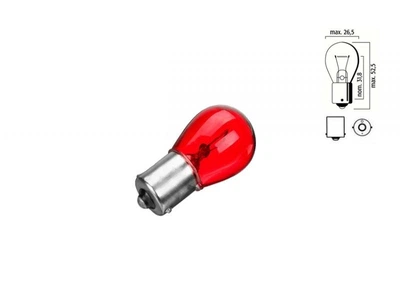 Вказівна лампа розжарювання HeadLight PR21W 12V BA15S RED (стоп/габарит)