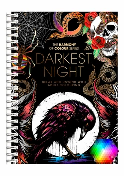 Раскраска антистресс «Темная ночь» Darkest Night — 35 страниц