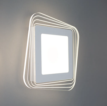 Настінний світлодіодний світильник бра Esllse PLAZA 30W S-290х45-DOUBLE-ON/OF-WHITE/CLEAR-220V-IP40