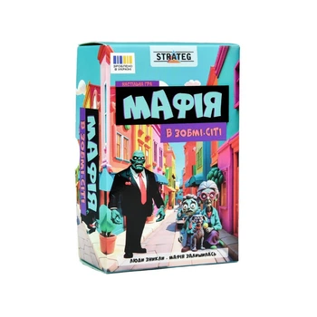 Настольная игра для компании Мафия Зомби-сити 12 карт, 30829