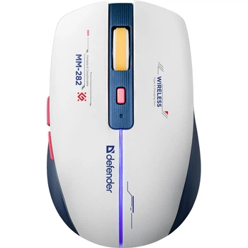Мишка Defender Dila MM-282 Wireless White/Blue (52282)