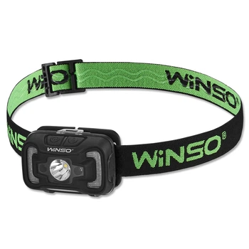 Ліхтар налобний Winso 300Lm, 5W CREE XTE+COB, 1800mAh, з сенсором білий/червоний 750420