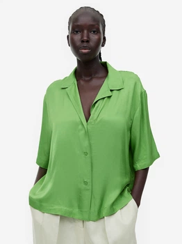Блузка женская H&M 271131902_green XS Светло-зеленая (2727000011086_KAY2000001584224)