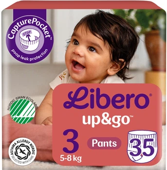 Подгузники-трусики Libero Up&Go Размер 3 5-8 кг 35 шт (7322542270400)