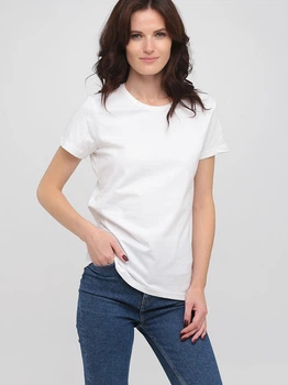 Футболка бавовняна жіноча Stedman Classic-T Fitted ST2600-WHI L Біла (RAY2000000017556)