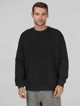 Свитшот оверсайз на флисе мужской Ray U0304M 2XL/3XL Черный (RAY2000000025940)