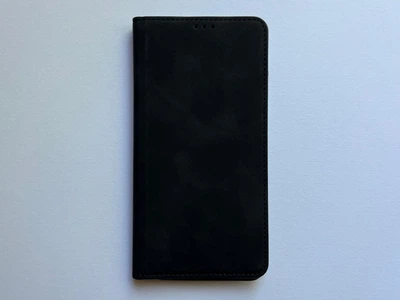 Защитный чехол-книжка K'try для Xiaomi 14 черный, из матовой искусственной кожи со слотами для карт