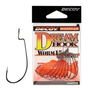 Крючок Decoy Worm15 Dream Hook 02, 9 шт/уп,1562.00.12