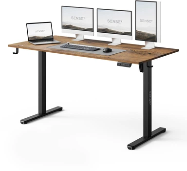 Геймерський електричний стіл SENSE7 Nojo LIGHT 140 см x 70 см ( Wenge)