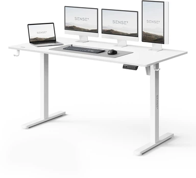 Геймерський електричний стіл SENSE7 Nojo LIGHT 140 см x 70 см ( White )