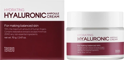 Увлажняющий ампульный крем для лица - Tenzero Hydrating Hyaluronic Ampoule Cream 70g (1393417-40562458)