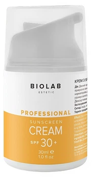 Солнцезащитный крем для лица с SPF30+ - Biolab Estetic Sunscreen Cream SPF30+ 30ml (1512793-40327320)
