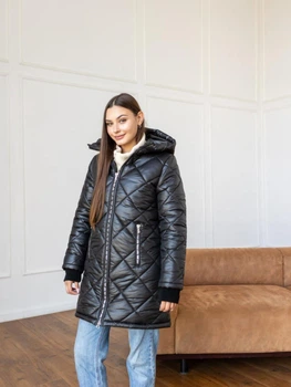 Fashions • Жіноче демісезонне пальто "Sharm" Fashions 44 чорний (3512-мк)