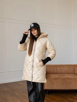 Fashions • Куртка женская демисезонная Шарм Fashions 70 бежевый (3511-мк)