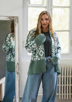 Fashions • Жіноча кофта Лія Fashions 44-54 м'ята (1059-гу)