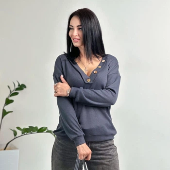 Fashions • Пуловер жіночий Pearl Fashions 50-52 графіт (4217-бр-фг)