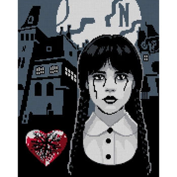 Алмазная мозаика Santi Wednesday Secrets of Nevermore 40x50 см Разноцветный (955322)