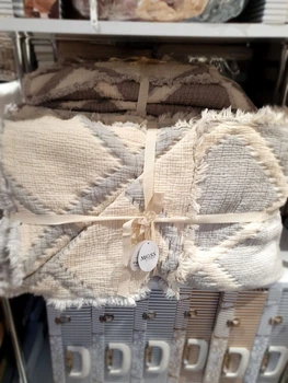 Муслінове покривало Moss Ivory Gri 230х250 см