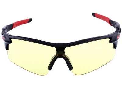 Захисні окуляри для стрільби, вело і мотоспорту Silenta TI8000 Yellow-red (12635)