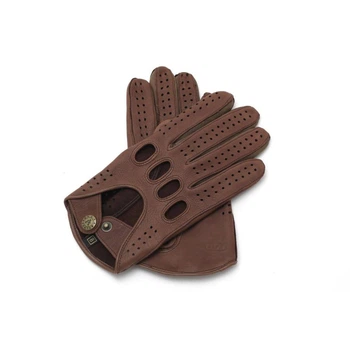 Перчатки мужские натуральная кожа Alpa Gloves 796-18 размер 8.5 автомобильные коричневые