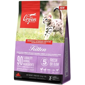 Сухий корм ORIJEN Kitten 340 г, для кошенят, курка, індичка, лосось