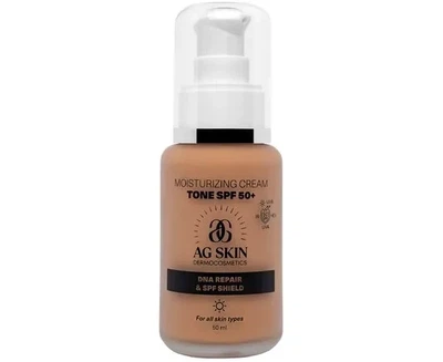 Зволожуючий крем з тоном AG Skin DNA Reapir & SPF Shield Moisturising Cream Tone SPF 50+, 50 ml