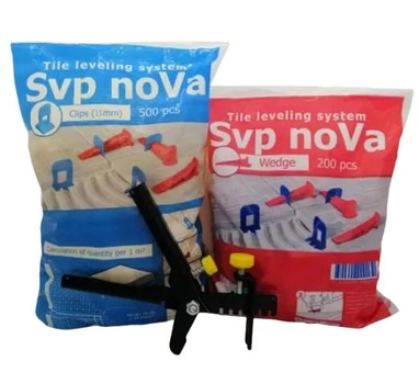 Комплект СВП NoVa: (основа СВП 1уп. 1,5мм + клини 1уп.+ пістолет NoVa для затискача пластиковий)