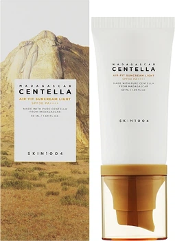 Ультралегкий сонцезахисний крем SKIN1004 Madagascar Centella Air-Fit Suncream Light SPF30 PA++++ 50 мл