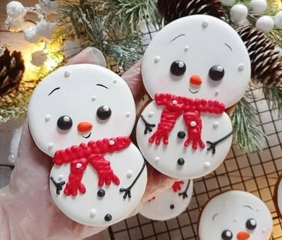Новогодний снеговик 10 см, 2 шт.