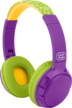 Навушники Kake Make Wireless Kids Green/Violet (AVHYKAK00001PU)