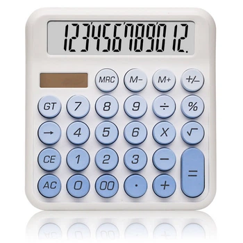 Настільний калькулятор YGANO 2208B-2 12 розрядний Білий