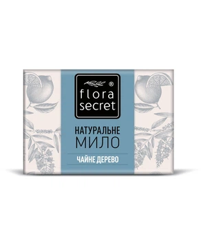 Натуральне мило Чайне деревоз блакитною глиною 75 грам (F34)