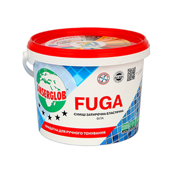 Затирка для плитки водостойкая Anserglob Fuga белый 3 кг