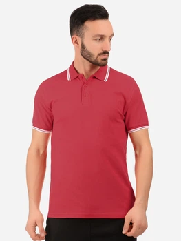Поло длинное мужское Fruit of the loom Premium Tipped (RW) 0630320RW XXL Красное с белым (5000000088090)