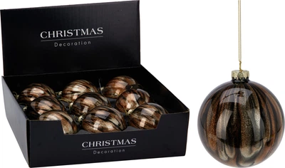 Набор елочных шаров Christmas Decoration 10 см Разноцветный 9 шт (ABT634270)