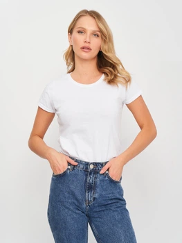Футболка хлопковая женская Fruit of the loom Valueweight Ladies 061372030 L Белая (5000000005000)