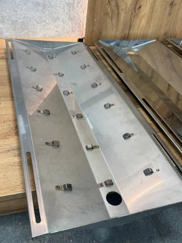 Піддон дренажний SV-PD1-530x980-INX1.0-HR (нержавіюча сталь, з підготовкою під нагрівальний кабель)