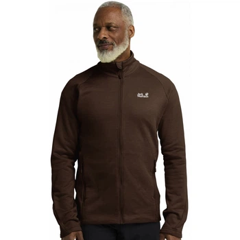 Фліс PEAK DISTRICT FZ M Jack Wolfskin A65274_D0107 54 Коричневий (4064886550772)