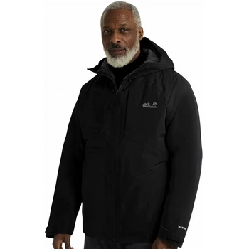 Куртка утеплена ICECAPE 2L DOWN INS JKT M RDS Jack Wolfskin A65299_6000 44 Чорний (4064886547987)