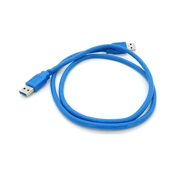 Дата кабель USB 3.0 AM/AM 1.5m blue Voltronic (YT-3.0AM+AM-1.5)