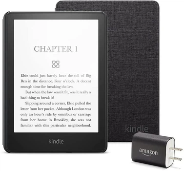 Электронная книга Amazon Kindle Paperwhite 11th Gen 8GB Refurbished с водостойким чехлом (black) и зарядкой