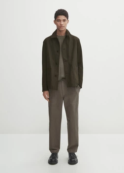 Куртка-сорочка Massimo Dutti 2025111505c40 M Хакі (100000453)