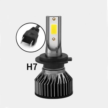 Светодиодные led лампы для авто 2 шт, модель H7 с температурой светового потока 6000K